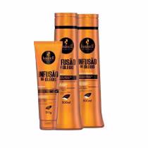 Imagem do produto Kit Haskell Infusão De Óleos 500ml Shp/Cond/Leave Nutrição