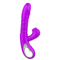 Imagem do produto Vibrador de Ponto G e Sugador de Clitóris Tree com Vai e Vem e Aquecimento - Roxo
