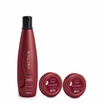 Imagem do produto Kit Aneethun Force System - Shampoo 300ml + Dose Fortalecedora (2un x 25g)