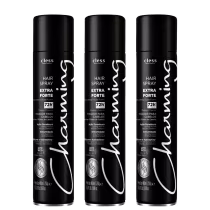 Imagem do produto Kit Hair Spray Cless Charming Ex Forte S/ Perfume 400ml C/3