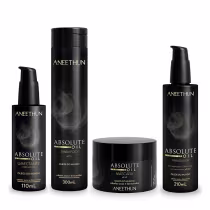 Imagem do produto Kit Aneethun Absolute Oil Shampoo 300ml + Máscara 250g + Umectante 110ml + Finalizador 210ml