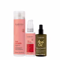 Imagem do produto Kit Cadiveu Essentials Hair Remedy Shampoo Sérum e Açaí Oil 60 (3 produtos)