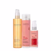 Imagem do produto Kit Cadiveu Essentials Hair Remedy Shampoo Sérum e Nutri Glow Booster (3 produtos)