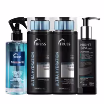 Imagem do produto Kit TRUSS Ultra Hydration + Night Spa + Frizz Zero (4 Produtos)