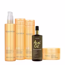 Imagem do produto Kit Cadiveu Professional Nutri Glow Shampoo Condicionador Máscara Pré-Shampoo e Açaí Oil 110 (5 produtos)