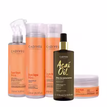 Imagem do produto Kit Cadiveu Professional Bye Bye Frizz Shampoo Condicionador Selagem Gradativa Máscara e Açaí Oil 110 (5 produtos)
