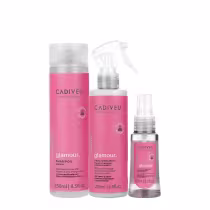 Imagem do produto Kit Cadiveu Professional Essentials Glamour Shampoo Fluído e Sérum (3 produtos)