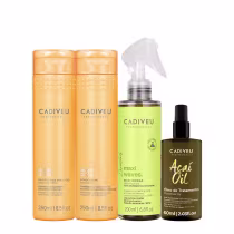 Imagem do produto Kit Cadiveu Professional Nutri Glow Shampoo Condicionador Maxi Ondas e Açaí Oil 60 (4 produtos)