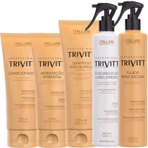 Imagem do produto Kit Home Care Trivitt +Fluido Escova+Segredo do Cabeleireiro