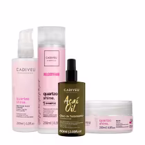 Imagem do produto Kit Cadiveu Professional Essentials Quartzo Shine Shampoo Máscara Pré-Shampoo e Açaí Oil 60 (4 produtos)