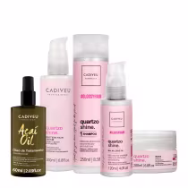 Imagem do produto Kit Cadiveu Professional Essentials Quartzo Shine Shampoo Máscara Pré-Shampoo Leave-in e Açaí Oil 60 (5 produtos)