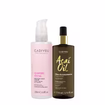 Imagem do produto Kit Cadiveu Essentials Quartzo Shine Pré- Shampoo e Açaí Oil 110 (2 produtos)