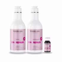 Imagem do produto Kit Tratamento Spa e Repair Metal Control Treeliss Profissional - Shampoo, Condicionador e Ampola
