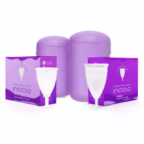 Imagem do produto Kit 2 Coletores Menstruais Inciclo + 2 Cápsulas Esterilizadoras - 1 Coletor B + 1 Coletor Teen