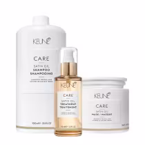 Imagem do produto Kit Keune Care Satin Oil Shampoo Litro Máscara G e Satin Oil (3 produtos)