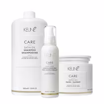 Imagem do produto Kit Keune Care Satin Oil Shampoo Litro Máscara G e Lumi Coat Finalizador (3 produtos)