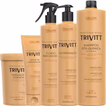 Imagem do produto Kit Profissional Trivitt Hidratação e Cauterização com 5 produtos