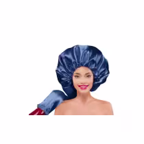Imagem do produto Santa Clara Hot Cetim Azul Marinho - Touca Difusora