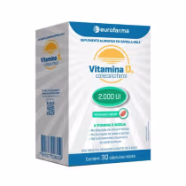 Imagem do produto Vitamina D3 2.000ui Eurofarma com 30 Cápsulas