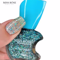 Imagem do produto Miss Rôse Flocado Irregular Cor 504 - Esmalte Glitter 12ml