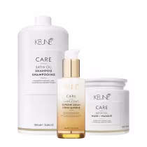 Imagem do produto Kit Keune Care Satin Oil Shampoo Litro Máscara G e Lumi Coat Supreme Cream (3 produtos)