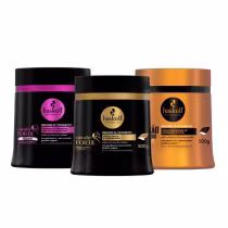 Imagem do produto Kit Máscaras Cavalo Forte Hidra + Cavalo Forte + Infusão de Óleos Haskell - 500g / Cabelos Ressecados