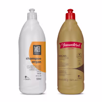 Imagem do produto Kit Restauração Processos Químicos Yamasterol Argan 900ml + Shampoo Argan Yamá 900ml