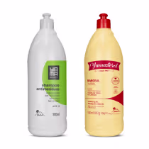 Imagem do produto Kit Limpeza Profunda Todos Tipos De Cabelo Yamasterol Babosa 900ml + Shampoo Antiresiduos Yamá 900ml