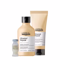 Imagem do produto Kit L'Oréal Professionnel Serie Expert Absolut Repair Gold Quinoa Protein Shampoo Condicionador e Power Repair (3 produt