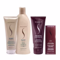 Kit Senscience com Balance Shampoo 280ml + Condicionador 240ml + Máscara Inner Moisturizing 200ml + tratamento CPR 2x25ml