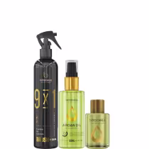 Produtos da marca Borabella: Fluido Brush 300ml + Óleo de Argan 60ml + Argan 7ml