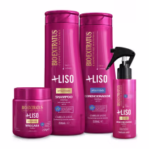 Imagem do produto Kit Bio Extratus Mais Liso Shampoo Condicionador Máscara Spray