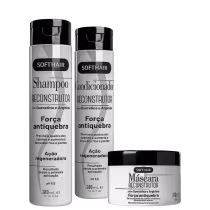 Kit Soft Hair Reconstrutor Trio com 3 Produtos