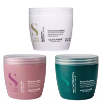 Kit Alfaparf Semi Di Lino Super Care, 3 produtos.