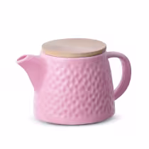 Imagem do produto Bule de Chá de Cerâmica com Infusor Knit Duo Teapot Moncloa Rosa 550ml