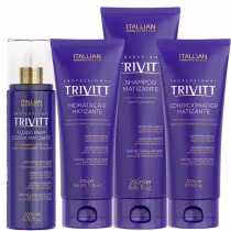 Imagem do produto Trivitt Kit Matizante: Condicionador, Hidratação, Shampoo e Fluido para Escova com Proteção Térmica