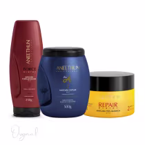 Imagem do produto Kit Cronograma Capilar 3 Máscaras Aneethun