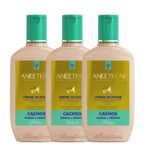 Imagem do produto Kit Aneethun 3 Cremes de Silicone Cachos Linha A Pronta Entrega