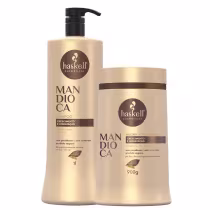 Imagem do produto Kit Haskell Mandioca Shampoo e Máscara 1L/900g Hidratação