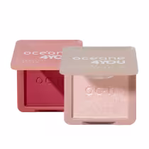 Imagem do produto Kit Océane 4you Fluffy Tango Pink Blush e Highlighter Rose Iluminador em Pó (2 produtos)
