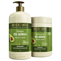 Imagem do produto Kit Bio Extratus Pós Quimica Shampoo + Banho de Creme 1L/Kg