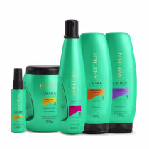 Imagem do produto Kit Aneethun Cachos System - Shampoo 300ml +Gelatina 250g + Máscara 500g + Óleo 55ml + Finalizador Cespos 250g