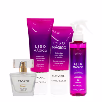 Imagem do produto Lowell Liso Mágico Keeping Liss Shampoo Condicionador Spray e  Pour Toi Parfum Cabelo e Corpo (4 produtos)