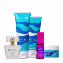 Imagem do produto Kit Lowell Extrato de Mirtilo Shampoo Condicionador Máscara Liso Magico Óleo e Pour Toi Parfum Cabelo e Corpo (5 produto