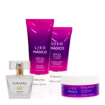 Imagem do produto Lowell Liso Mágico Keeping Liss Shampoo Condicionador Máscara e  Pour Toi Parfum Cabelo e Corpo (4 produtos)