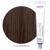 Imagem do produto Tratamento Tonalizante Colorfill 7.7 Loiro Médio Marrom 50gr Vizet