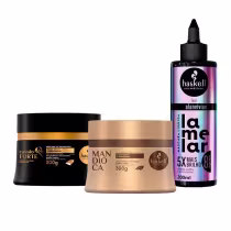 Imagem do produto Cronograma Haskell Lamelar + Cavalo Forte + Mandioca 300g