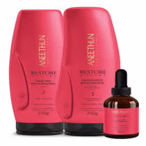 Imagem do produto Kit Mascara Booster E Finalizador Aneethun Restore System