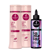 Imagem do produto Kit Haskell Shampoo/Cond Queratina 300ml + Máscara Lamelar