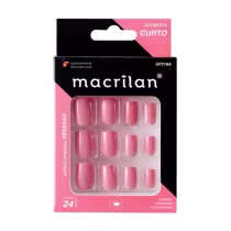 Imagem do produto Unhas Postiças Tamanho Curto Pêssego - Macrilan - UP216A